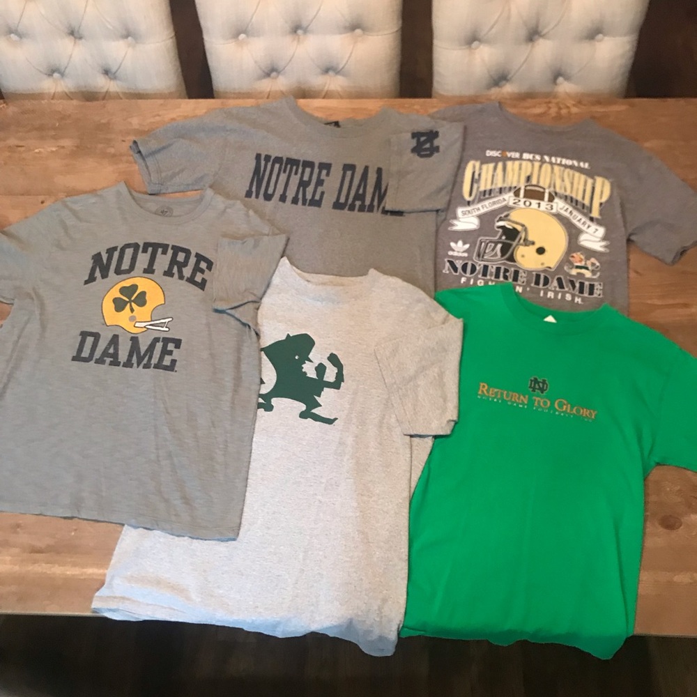 Notre Dame vintage shirt lot